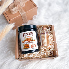 Pumpkin Spice Everything Nice Scented Candle Pumpkin Spice Scent Cosy Autumn Gift for Friends Mum Dad Grandma Home Decor September Birthday happyinky