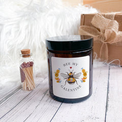 Bee My Galentine Candle Gift for Friend Her Him Soy Wax Candle Vegan Funny Cute Happy Galentines Gift for Best Friends Mum Sister Bestie