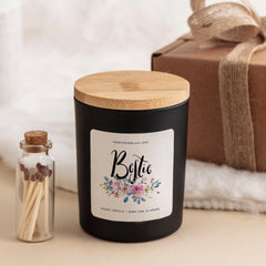 Bestie Scented Candle Gift Set for Best Friend Perfect for Birthday Christmas Galentines Day FREE Gift Box and Mini Matches Jar