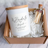 Bride to be Candle with Name and Your Text Gift for Bride Bridal Shower Present Hen Party Gift with Bride Name and Wedding Rings