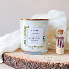 Candle Gift for Mum Mother’s Day Birthday or Christmas Present Personalised Keepsake for Her Mama New Mummy