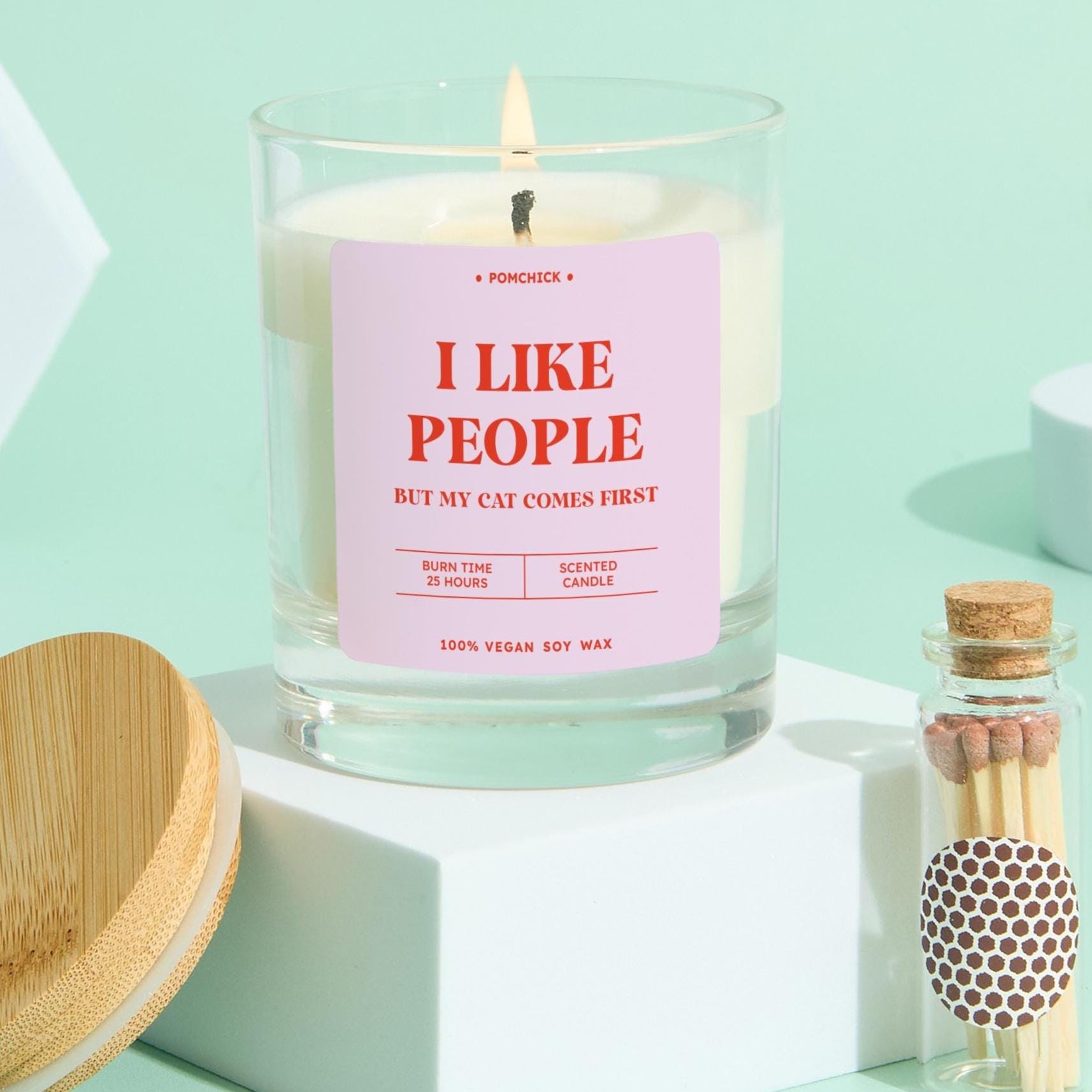 Cat Owners Gift for Birthday Christmas Scented Candle Gift Funny Cat Lover Candle Gift Playful Keepsake for Cat Mum Proud Pet Parents