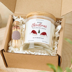 Christmas Candle Gift for Couple First Xmas Romantic Present for Newlyweds Engaged Married Friends
