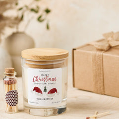 Christmas Candle Gift for Couple First Xmas Romantic Present for Newlyweds Engaged Married Friends