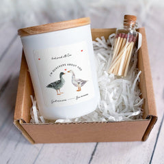 Couple Candle Gift Set I'm Quackers About You Gift for Wife Her Girlfriend Fiance Valentine's Day Birthday Christmas Cute Duck