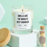 Engineer Candle Gift Smells Like the World's Best Engineer Funny Keepsake for Graduation Career Celebrations Thank You Engineer Student