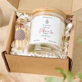Father - in - Law Christmas Candle Gift Festive Holiday Keepsake Present for Him Thoughtful Seasonal Gift Box for Dad - in - Law at Xmas