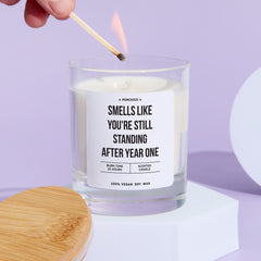 First Birthday Gift for Parents or First Year Anniversary Gift for Wife Girlfriend Husband Boyfriend Smells Like Year One