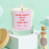 Funny 60th Birthday Candle Gift for Her Keepsake for Best Friend Mum Nanny Sixty in Style and Laughter Vegan Soy Wax Candle