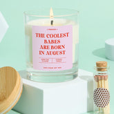 Funny August Birthday Candle Gift for Her Bestie Sister Best Friend Rude Zodiac Candle Gift Personalised Birthday Party Decor 18th 21st 30th