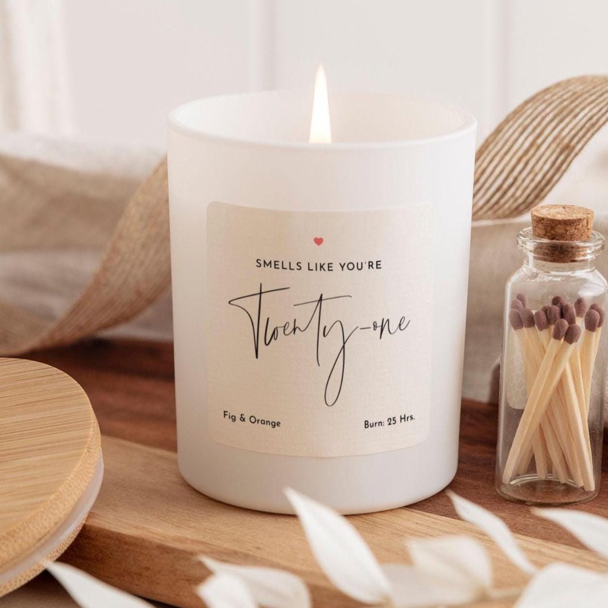 Funny Birthday Gift Scented Candle Smells Like You're Twenty - One Keepsake for Her Friend Sister Colleague Vegan Soy Wax 21st Birthday Gift