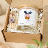 Funny Christmas Candle Gift for Husband Funny Festive Keepsake Present for Hubby Vegan Soy Wax Candle Gift Set