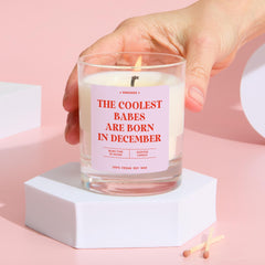 Funny December Scented Birthday Candle Gift for Her Bestie Best Friend Rude Zodiac Candle Gift Personalised Party Decor 18th 21st 30th 40th