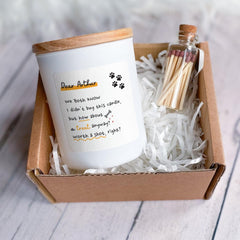 Funny Dog Lover Candle Gift | Personalised Scented Soy Wax for Dog Dad or Dog Mum | Humorous Birthday or Christmas Gift