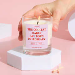 Funny February Scented Birthday Candle Gift for Her Bestie Best Friend Rude Zodiac Candle Keepsake Birthday Party Decor 18th 21st 30th 40th