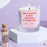 Funny February Scented Birthday Candle Gift for Her Bestie Best Friend Rude Zodiac Candle Keepsake Birthday Party Decor 18th 21st 30th 40th