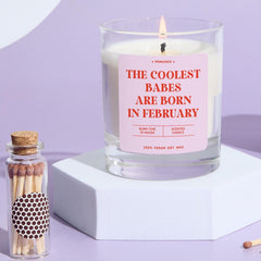 Funny February Scented Birthday Candle Gift for Her Bestie Best Friend Rude Zodiac Candle Keepsake Birthday Party Decor 18th 21st 30th 40th