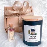 Funny Housewarming Candle Gift | Mortgage Wankers Scented Candle | Cheeky New Home Gift for Friend or Homeowner