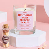 Funny June Birthday Candle Gift for Her Bestie Best Friend Rude Zodiac Candle Gift Personalised Birthday Party Decor 18th 21st 30th 40th