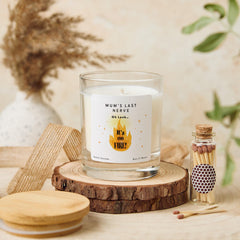 Funny Mum Candle Gift Mother’s Day Christmas Birthday Present for New Mummy Mum’s Last Nerve It’s on Fire Joke Humorous