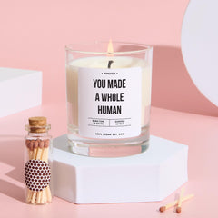 Funny New Mum Gift Candle You Made a Whole Human Humorous Scented Keepsake for New Mums Baby Shower Postpartum Appreciation Present