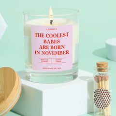 Funny November Birthday Candle Gift for Her Bestie Best Friend Rude Zodiac Candle Gift Personalised Birthday Party Decor 18th 21st 30th 40th