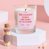 Funny October Birthday Candle Gift for Her Bestie Best Friend Rude Zodiac Candle Gift Personalised Birthday Party Decor 18th 21st 30th 40th