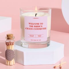 Funny Scented Candle Gift for Bridesmaid Maid of Honour Team Bride Fun Bridal Party Candle Sassy Keepsake for Bridesmaids & Hen Party