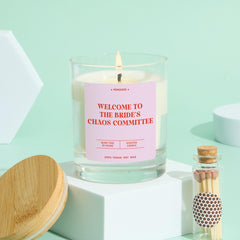 Funny Scented Candle Gift for Bridesmaid Maid of Honour Team Bride Fun Bridal Party Candle Sassy Keepsake for Bridesmaids & Hen Party