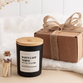 Funny scented soy wax candle gift set for dad Dad's last nerve Oh look... It's on fire Father's Day Christmas Birthday first gift for daddy