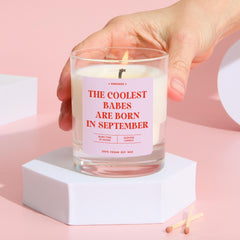 Funny September Birthday Candle Gift for Her Bestie Best Friend 18th 21st 30th 40th Birthday Party Decor Rude Zodiac Candle Gift