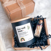 Get Well Soon Candle Gift Box for Her Him Rainbow Encouragement Gift Thinking of you gifts Gift for friend Sympathy Personalised Gift