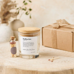 Gift for a Couple Endless Love Candle Gift Romantic Keepsake for Wife Husband Fiancée Wedding Engagement Anniversary Valentine’s Day Present