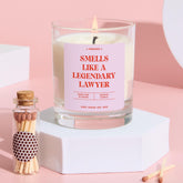 Gift for Lawyer Legendary Lawyer Scented Candle Fun and Unique Thank You Appreciation Gift Vegan Gift Law Student Graduation Present