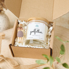 Godfather Candle Gift Set Special Father's Day Keepsake A Thoughtful Appreciation Gift for a Wonderful Godparent