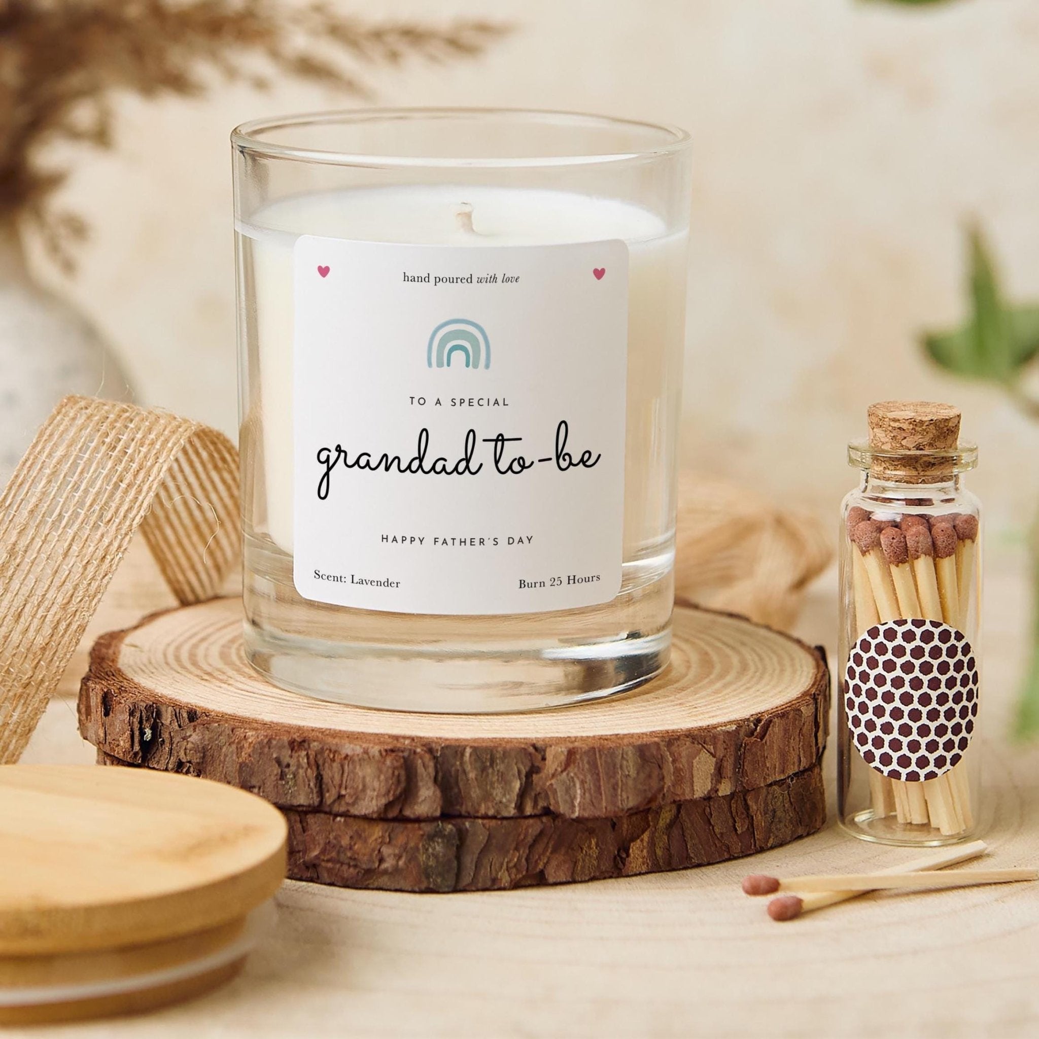 Grandad - to - Be Candle Gift Set Special Father's Day Keepsake Thoughtful Gift to Celebrate His Exciting New Journey