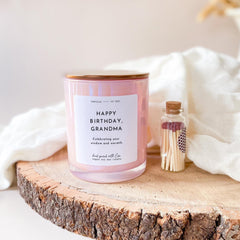 Happy birthday grandma scented candle with metal lid Grandma's birthday gift for her Happy Birthday Present nanny gran nan nana granny