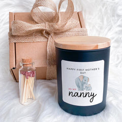 Happy First Mother's Day as My Nanny ANY ROLE Scented Soy Wax Candle Mother's Day Gift for New Grandma Happy Mothers Day Keepsake Granny 1st