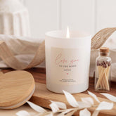 Love You to the Moon and Back Candle Gift Set Scented Soy Wax Candle with Matches Perfect for Wife Husband Boyfriend Girlfriend or Mum