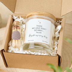 Memorial Candle Gift Those We Love Don’t Go Away Sympathy Remembrance Bereavement Keepsake Present for Family or Friends Sorry for Loss