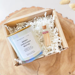 Merry Christmas Bestie scented Christmas candle with metal lid and matches jar Christmas Gift for friend Luxurious Xmas present best friends