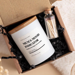 Mum's Mood Indicator Candle Funny Gift for Mummy Mama Mother's Day Birthday Christmas New Mum Present Soy Wax Handmade Scented Candle