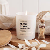 Mum's Sanity Scented Candle Funny Gift for Mummy Mama New Mum Mother's Day Birthday Present Tired Parent Relaxing Soy Wax Candle Self - Care