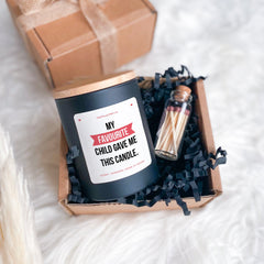 My favourite child gave me this candle scented soy wax vegan candle, Mother's Day Gift for mum mummy mama, Mums birthday Present for mum