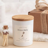 New Home Scented Candle Gift with Key Design Personalised Housewarming Keepsake for Couple Friend or Family Cosy Home Decor Present