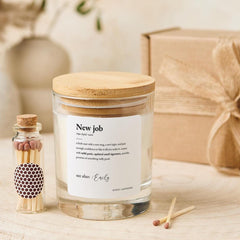 New Job Candle Gift Congratulations Keepsake for Colleague Friend or Family Promotion Farewell Retirement or Career Change Present