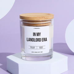 New Property Owner Candle Gift In My Landlord Era Playful Keepsake for Real Estate Wins Home Investment Celebrations Vegan New Home Gift