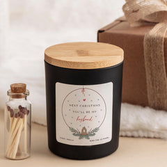 Next Christmas You’ll Be My Husband Candle Engagement Keepsake for Him Xmas Vegan Soy Wax