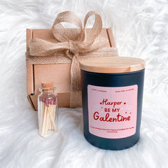 Personalised Be My Galentine Candle Gift for Friend Her Him Soy Wax Candle Vegan Happy Galentines Gift for Best Friends Mum Sister Bestie