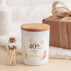 Personalised Birthday Candle Gift for Her with Name & Age 18th 20th 30th 40th 50th Birthday Gift for Mum Daughter Friend Grandma Nanny Aunt